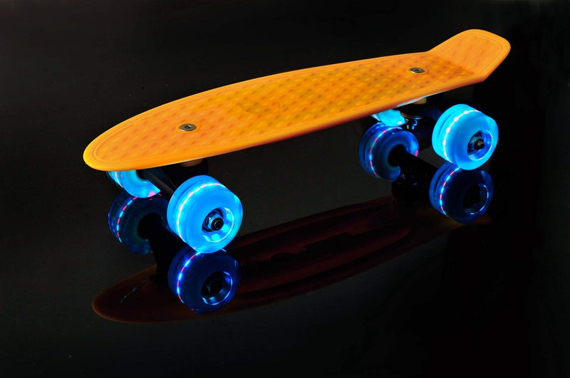 CyBoard 17inchX5inch Pink Mini Skateboard, Mini Cruiser Board with Soft PU Wheel - Image 5